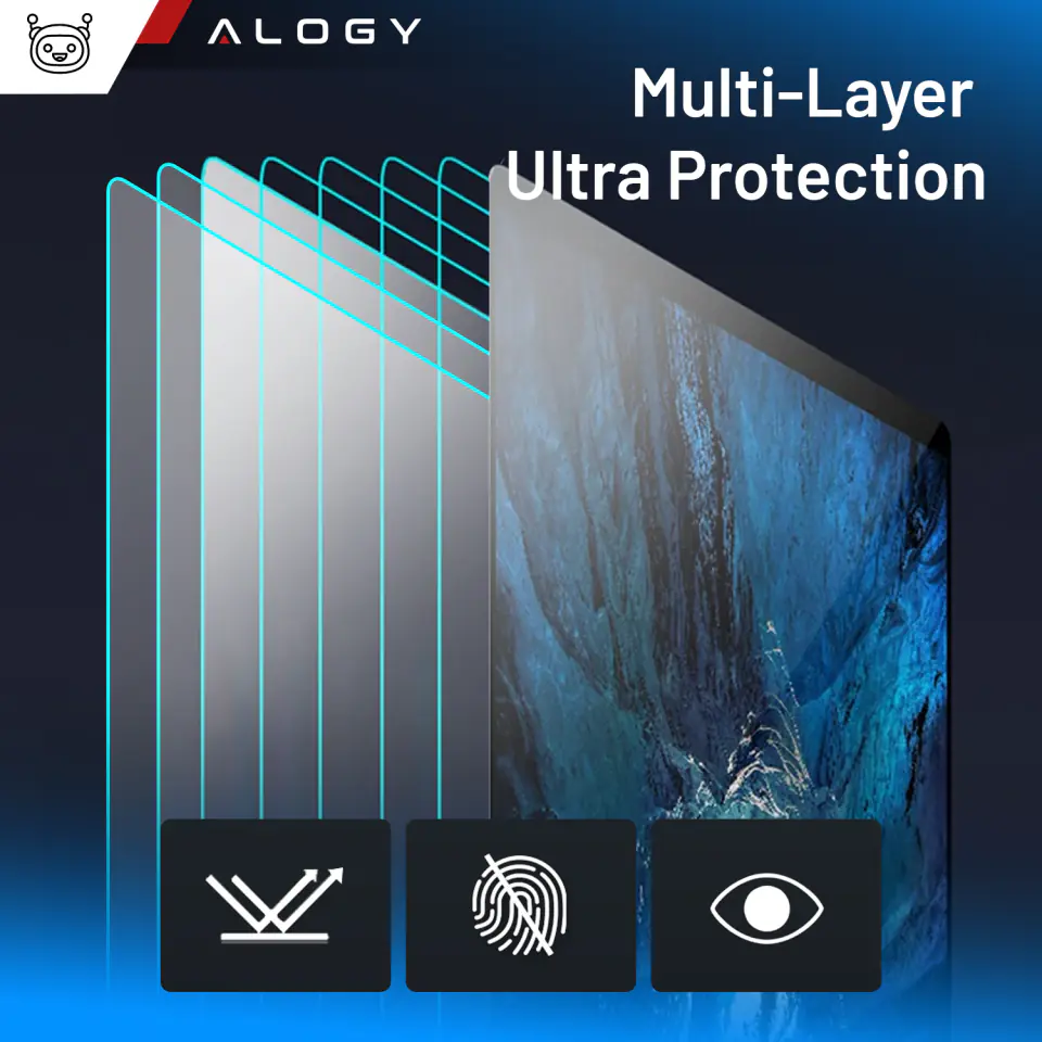 Folia ochronna Matowa na ekran do MacBook Air 15 2023 M2 A2941 15.3" Alogy Screen Protect Film z filtrem Anti Blue