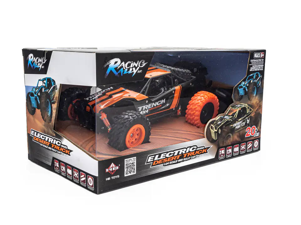 Car Desert Truck 4WD 2.4GHz 1:24 20km/h Orange HB-SM2402