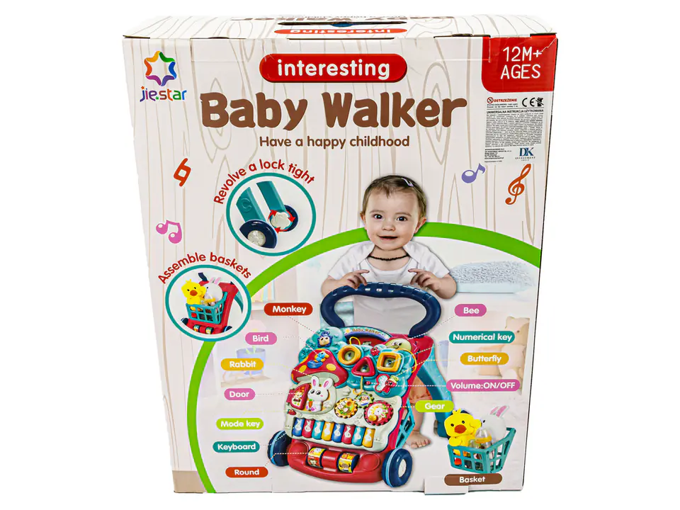 Multifunctional Interactive Ride Pusher Walker Playing NEW