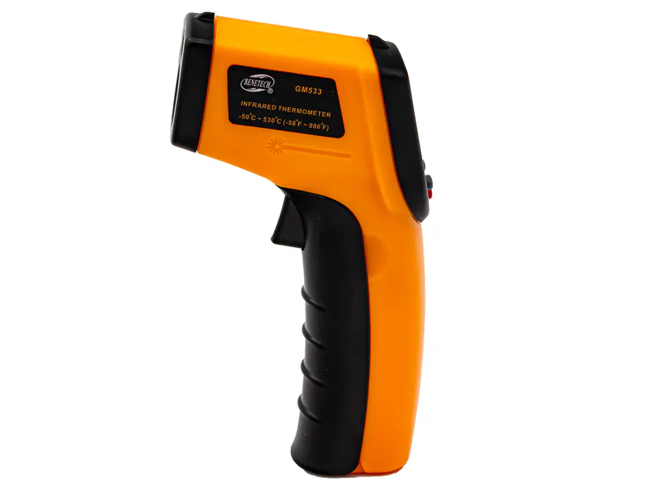 Pyrometer - laser thermometer From-50 to 530°C BENETECH Orange