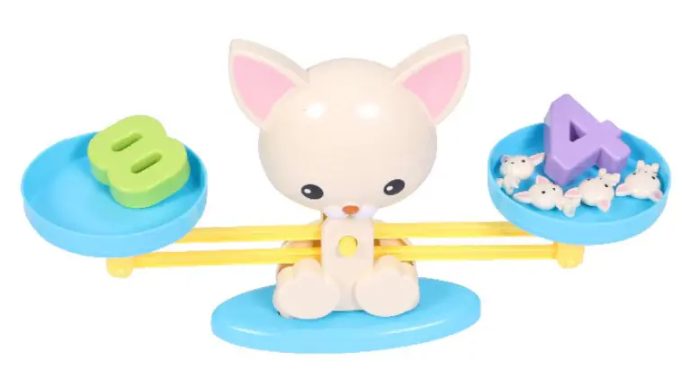 Game Learning to Count - Balance Weighing Pan Dog + Puppies - Puppy Up