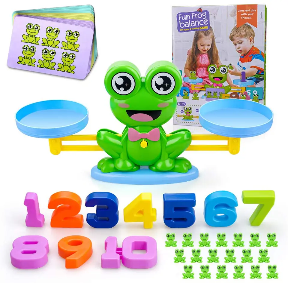 Game Learning to Count - Balance Weighing Weighing Frog - Frog Balance