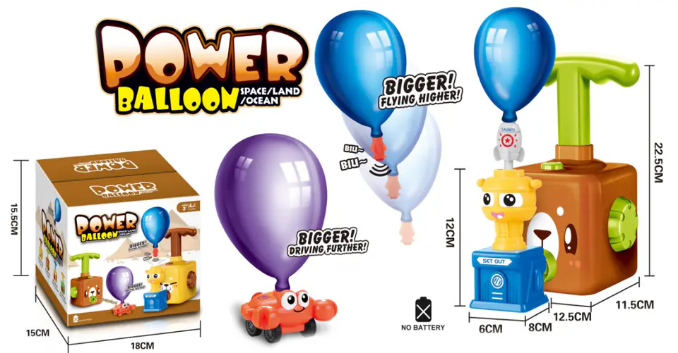 Balloon Launcher Aerodynamic Balloon Bear