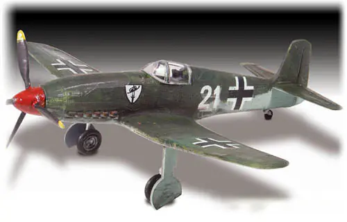 Plastic model for gluing Lindberg (USA) aircraft Heinkel HE-100