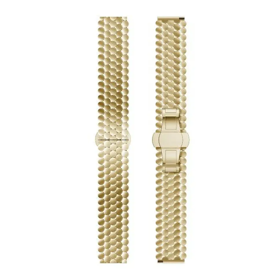 Beline pasek Watch 20mm Metal Honeycomb złoty /gold box