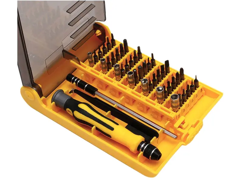 Set of tools / screwdrivers made of chrome vanadium steel (CrV) 45in1