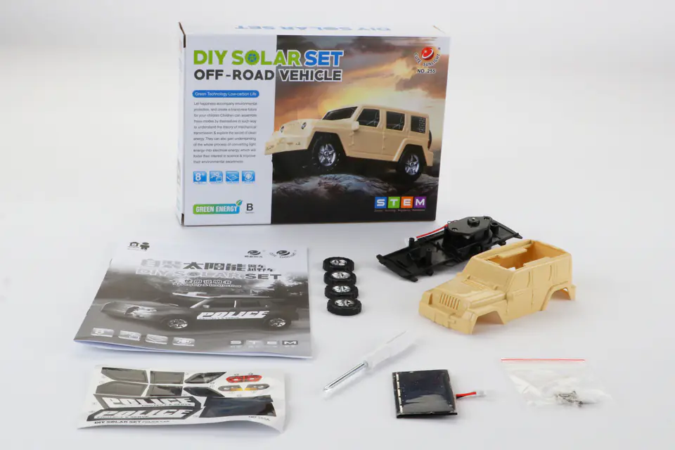 Solar Toy Car Auto Off Road - Self-Assembly Kit