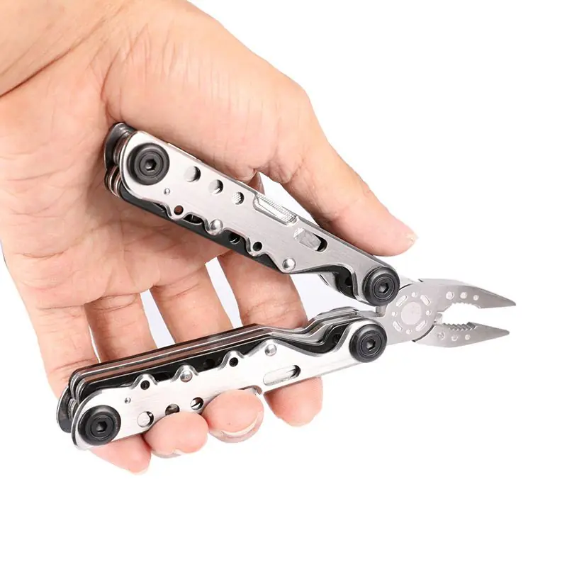 Jakemy Multitool Multitool 10in1 - Pliers, Knife, Saw, Survival Card