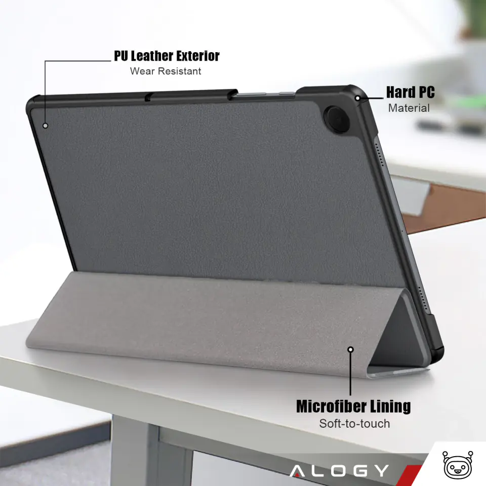 Etui do Samsung Galaxy Tab A9+ Plus 2023 11" (X210/X215/X216) obudowa z klapką na tablet Slim Case Alogy Szare