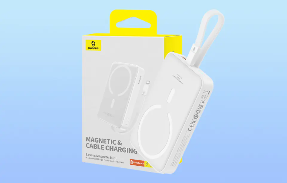 Powerbank magnetyczny Baseus Magnetic Mini 10000mAh 20W MagSafe (biały)