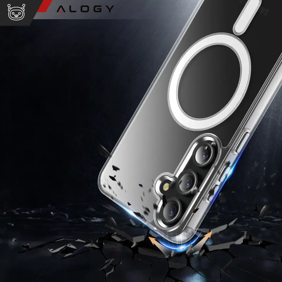 Etui do Samsung Galaxy S23 FE Plus Mag Safe Hybrid Case obudowa plecki Cover Anti-Shock Clear Alogy Przezroczyste