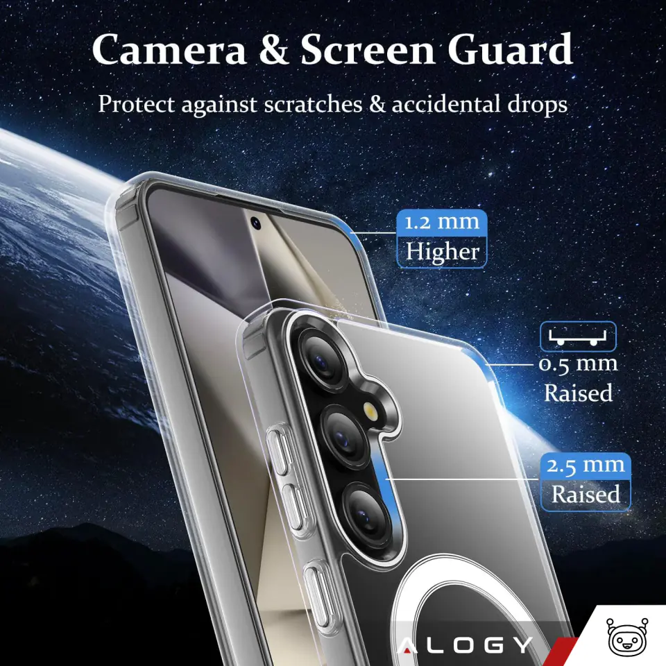 Etui do Samsung Galaxy S23 FE Plus Mag Safe Hybrid Case obudowa plecki Cover Anti-Shock Clear Alogy Przezroczyste