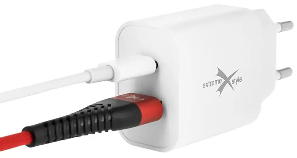 Ładowarka sieciowa eXtreme USB typ-C + USB PD QC 20W TC20CU