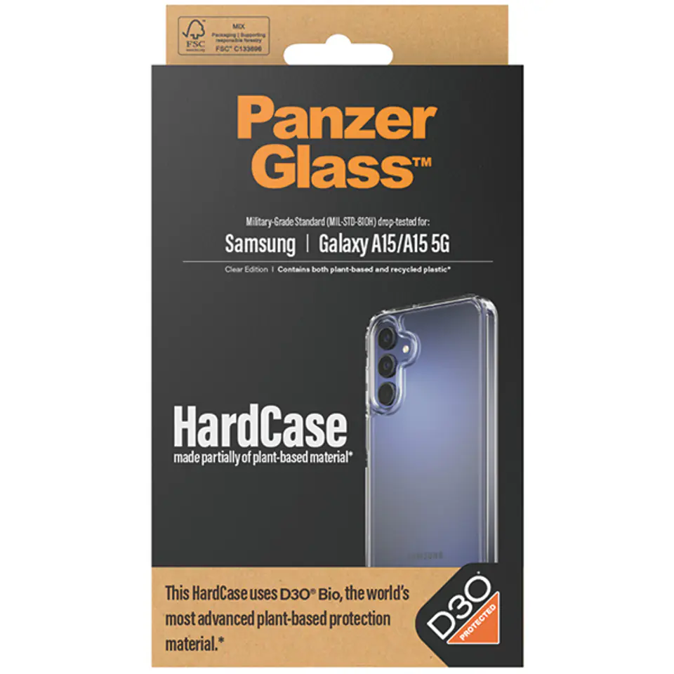PanzerGlass HardCase Sam A15 / A15 5G D3O 3xMilitary grade transparent 0463