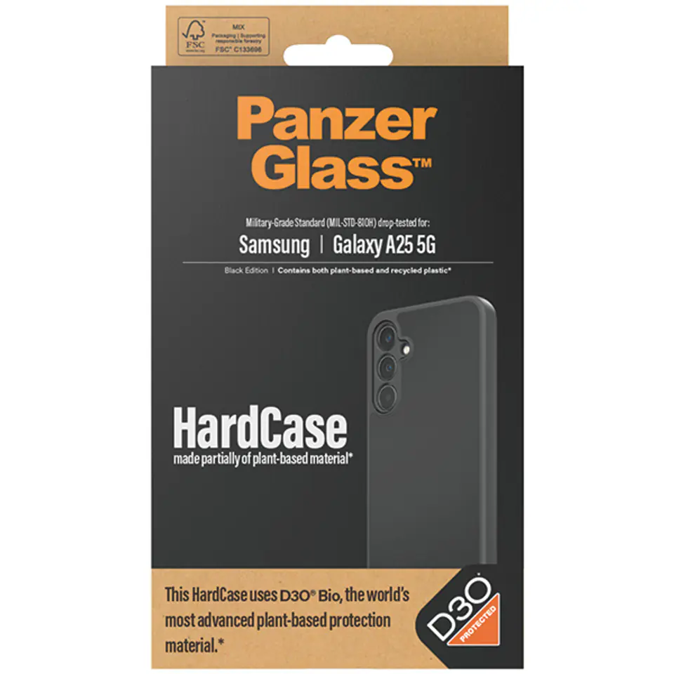 PanzerGlass HardCase Sam A25 5G D3O MagSafe 3xMilitary grade transparent 0468