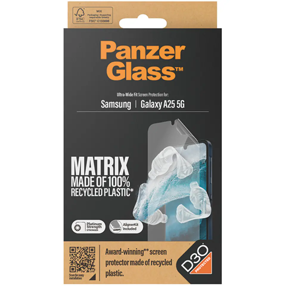 PanzerGlass Ultra-Wide Fit Sam A25 5G D3O Screen Protection 7360