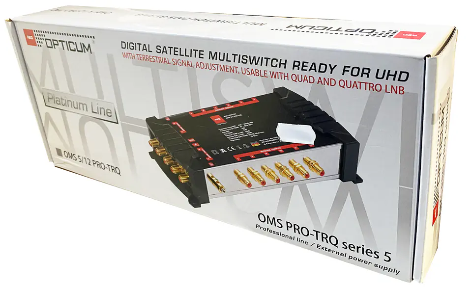 Multiswitch 5/12 Opticum OMS 512 PRO + zasilacz