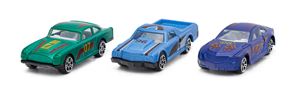 Car Set, Metal Cars Resoraki 16 Pieces