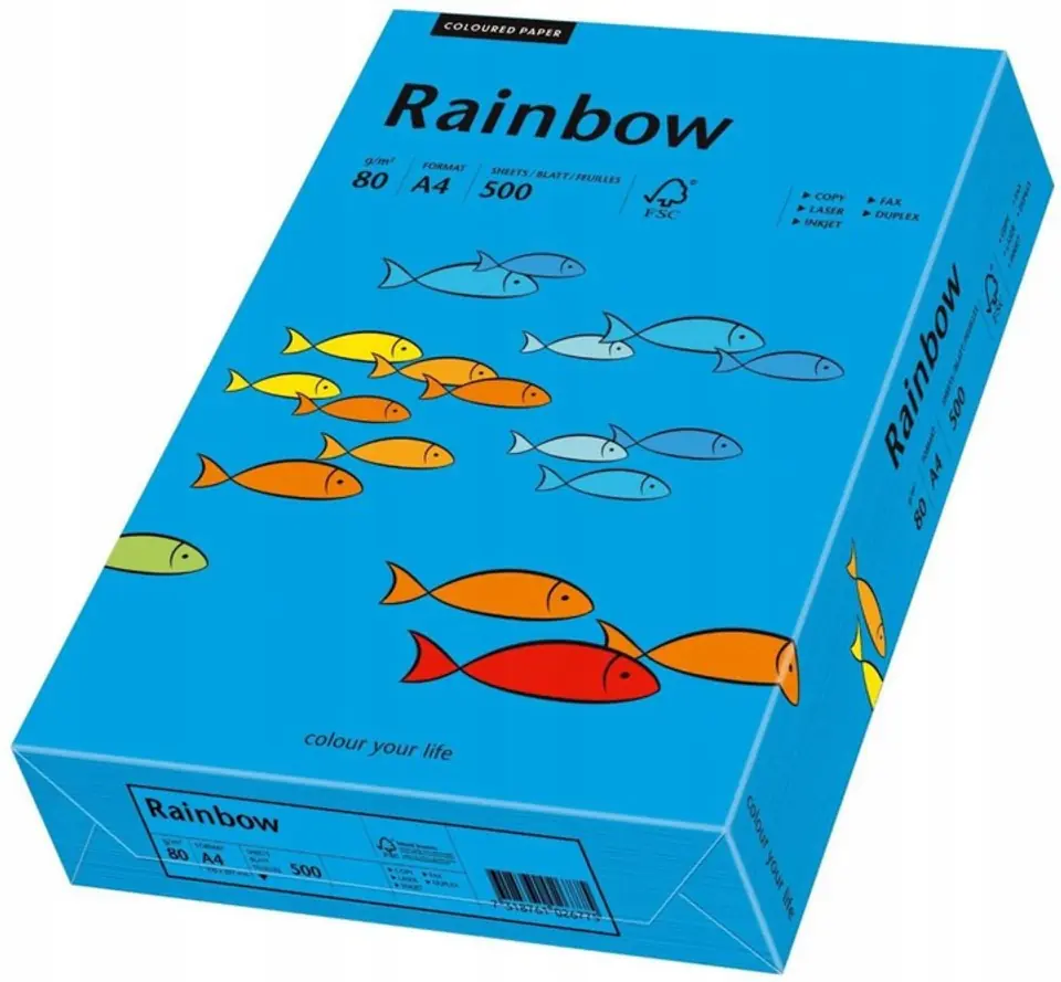 Papier ksero A4 80g RAINBOW R88 ciemnoniebieski 88042761