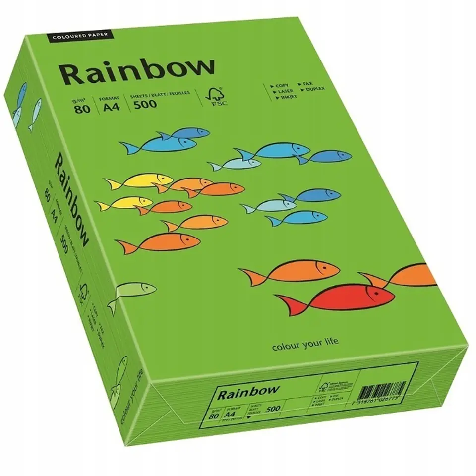 Papier ksero A4 80g RAINBOW R78 ciemnozielony 88042673