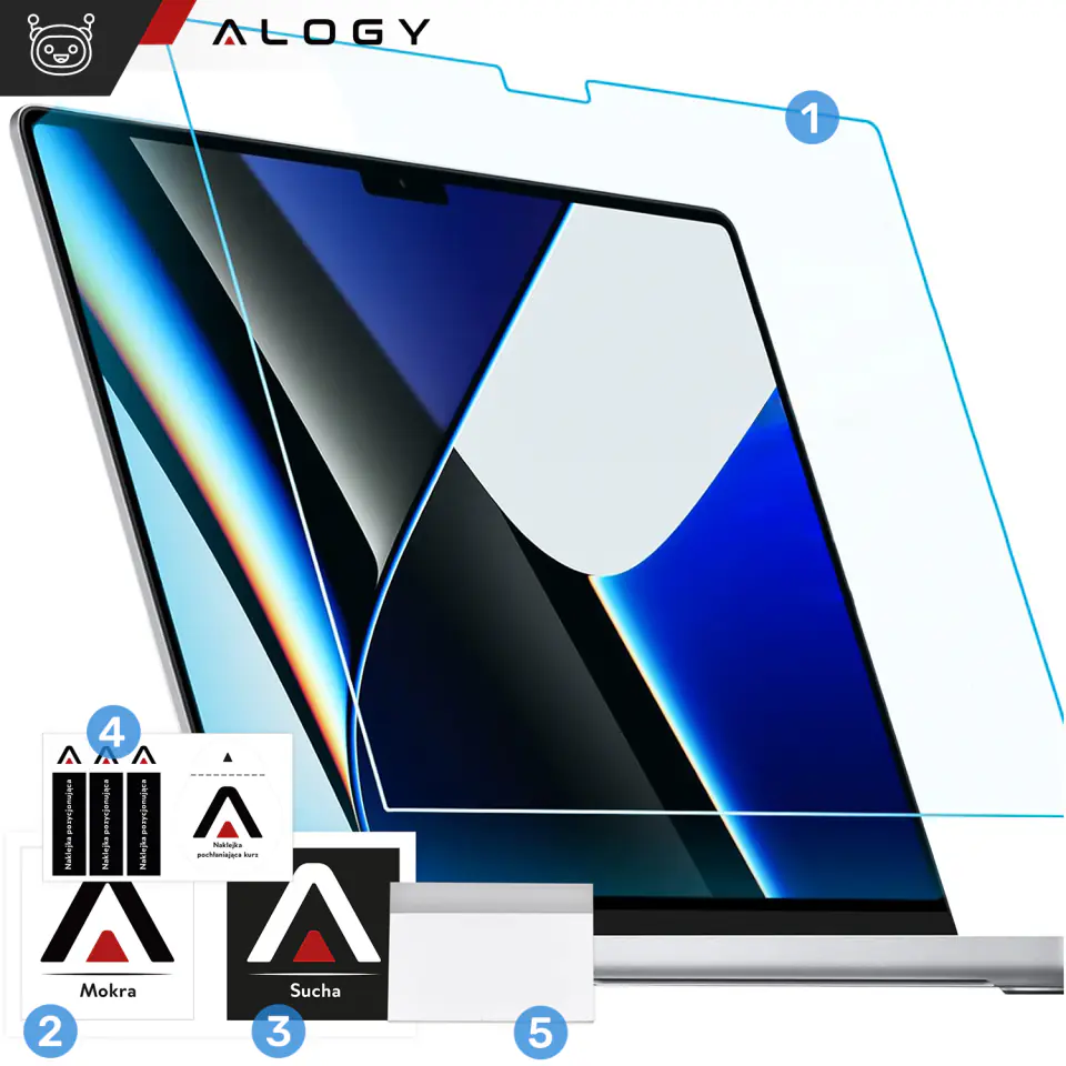 Folia ochronna Matowa na ekran do MacBook Air 15 2023 M2 A2941 15.3" Alogy Screen Protect Film