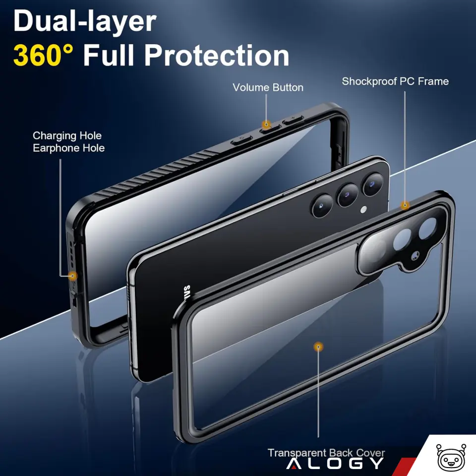 Etui do Samsung Galaxy S23 FE Pancerne 360 case wodoodporne Armor IP68 Alogy czarne