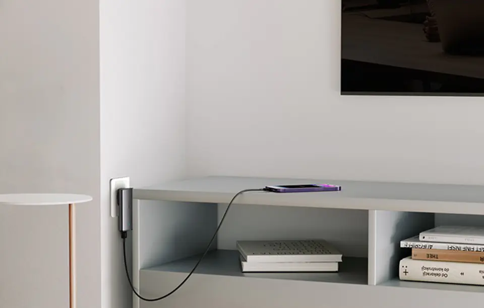 Ładowarka sieciowa Baseus GaN5, 65W, 1xport USB-C, 1XUSB-A
