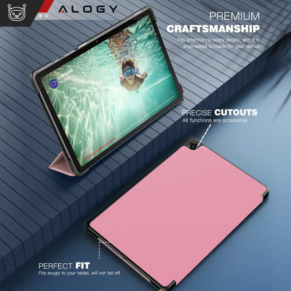 Etui do Samsung Galaxy Tab A9+ 2023 11" (X210/X215/X216) Alogy Book Cover Case obudowa ochronne Czarne