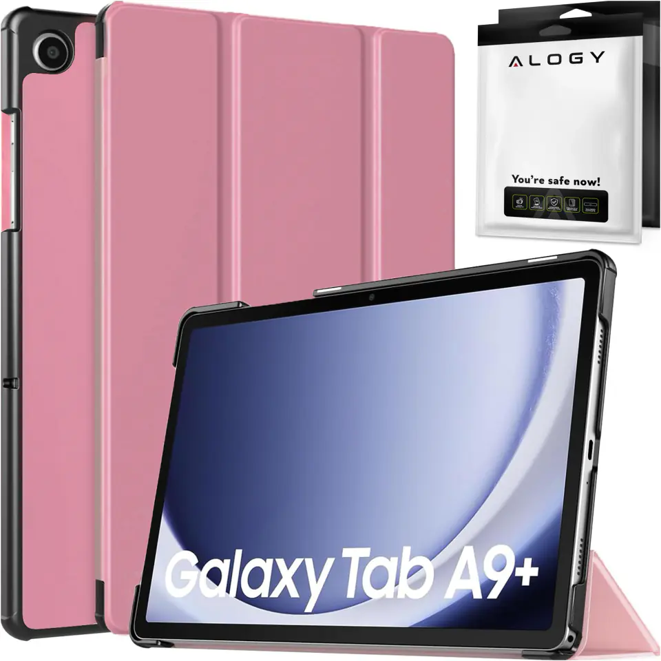 Etui do Samsung Galaxy Tab A9+ 2023 11" (X210/X215/X216) Alogy Book Cover Case obudowa ochronne Różowe