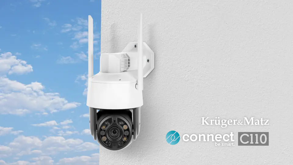 Kamera Wi-Fi Kruger&Matz Connect C110 Tuya 5Mpix zoom mikrofon głośnik