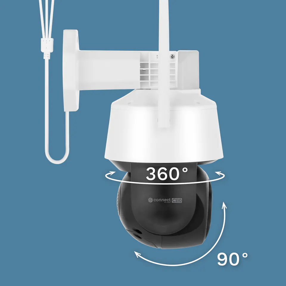 Kamera Wi-Fi Kruger&Matz Connect C110 Tuya 5Mpix zoom mikrofon głośnik