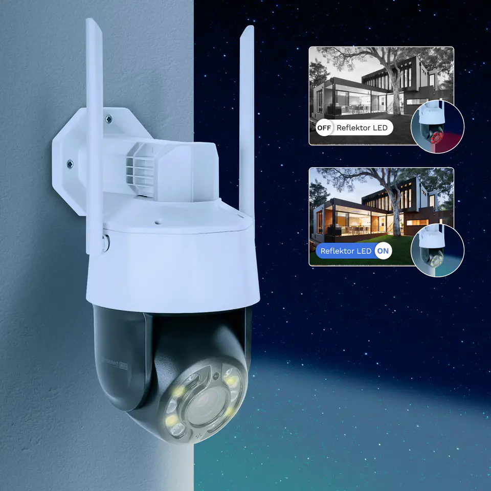 Kamera Wi-Fi Kruger&Matz Connect C110 Tuya 5Mpix zoom mikrofon głośnik