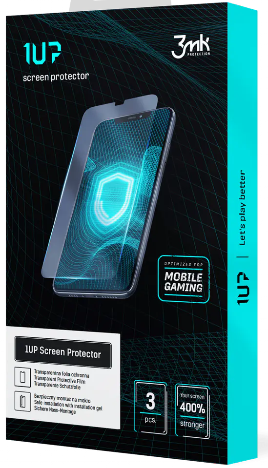 3MK Folia 1UP Asus ROG Phone 7/7 Ultimate Folia Gaming 3szt
