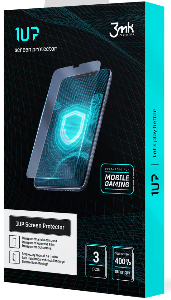 3MK Folia 1UP Samsung Galaxy Z Flip 3 5GFolia Gaming 3szt Front