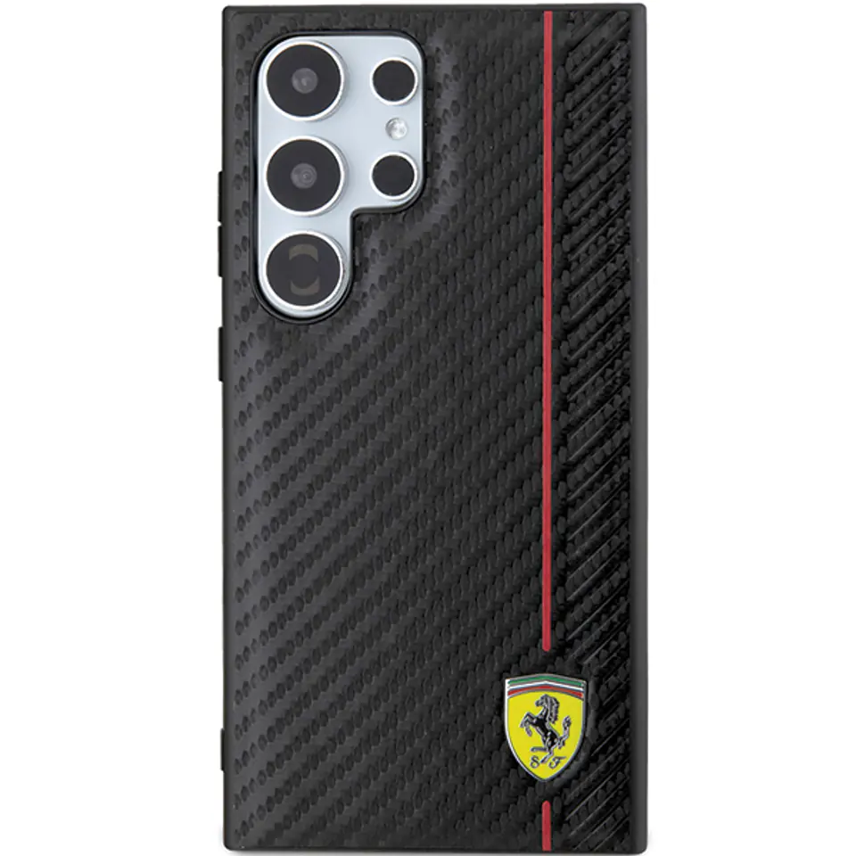 Ferrari FEHCS24MN3DUR S24+ S926 czarny/black hardcase Carbon Printed Line