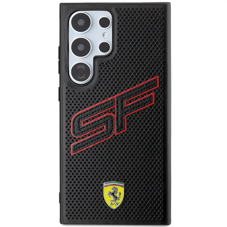 Ferrari FEHCS24LPINK S24 Ultra S928 czarny/black hardcase Big SF Perforated