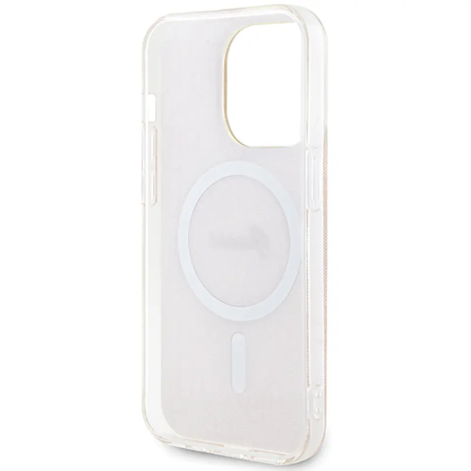 Guess GUHMP15XH4STP iPhone 15 Pro Max 6.7" rózowy/pink hardcase IML 4G MagSafe