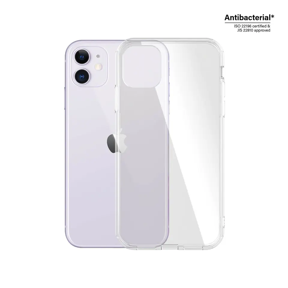 PanzerGlass ClearCase iPhone 11/Xr Antibacterial Military grade clear 0426