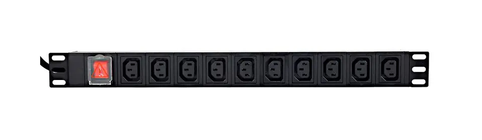 Listwa zasilająca do szaf Rack (PDU) Gembird EG-PDU-10C132C19 wtyk C19 1U (3m)