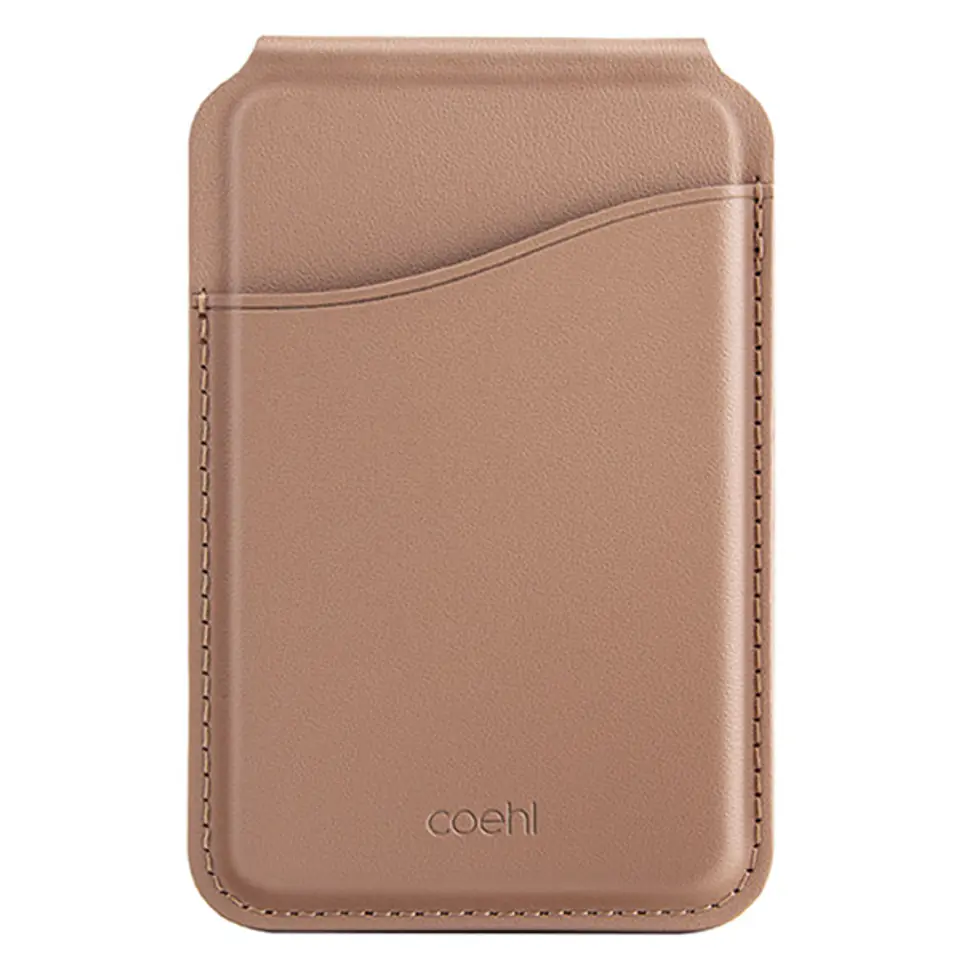 UNIQ Coehl Esme magnetyczny portfel z lusterkiem i podpórką beżowy/dusty nude