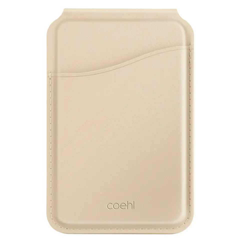 UNIQ Coehl Esme magnetyczny portfel z lusterkiem i podpórką kremowy/cream