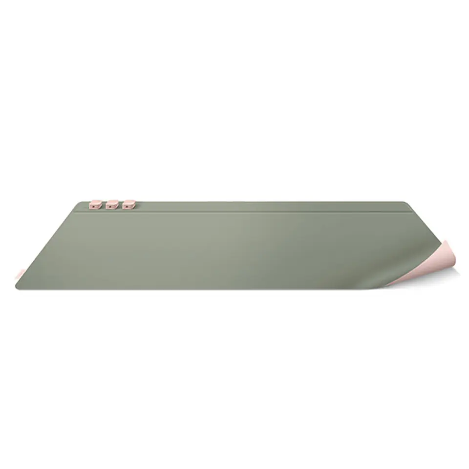 UNIQ Hagen dwustronna magnetyczna podkładka na biurko różowo-zielony/blush pink-mist green