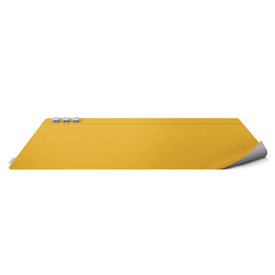 UNIQ Hagen dwustronna magnetyczna podkładka na biurko żółto-szary/canary yellow-chalk grey