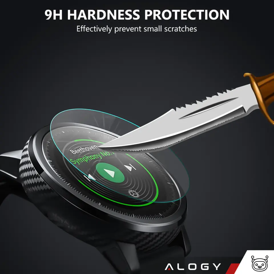 2x Szkło Hartowane do Samsung Galaxy Watch 6 Classic 47mm ochronne na smartwatch Alogy Screen Protector Watch+