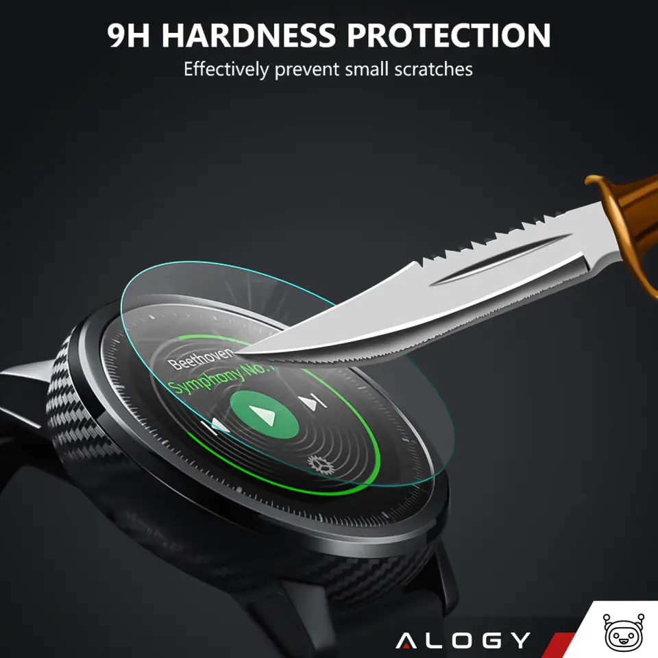 2x Szkło Hartowane do Samsung Galaxy Watch 6 44mm ochronne na smartwatch Alogy Screen Protector Watch+