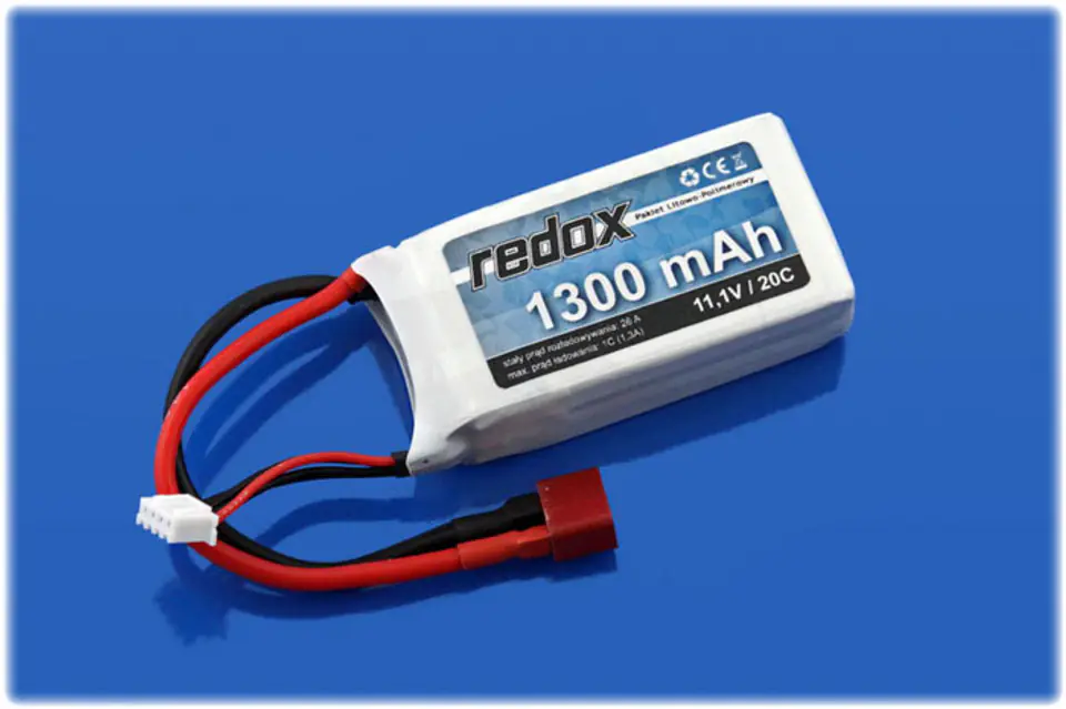 Package Rechargeable Battery Redox LiPo 11,1V 1300mAh 20c
