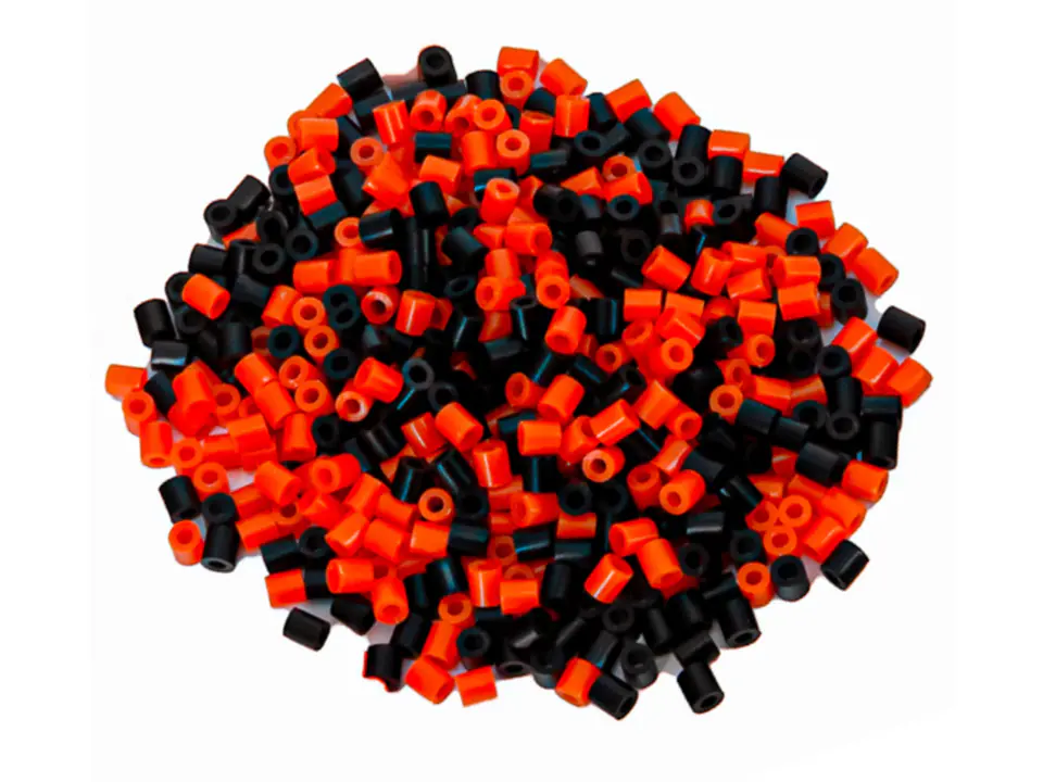 Ironing Beads approx. 1000 pieces, Ironing machines, Ironing machines, 2 Colors, Stock - RED AND BLACK
