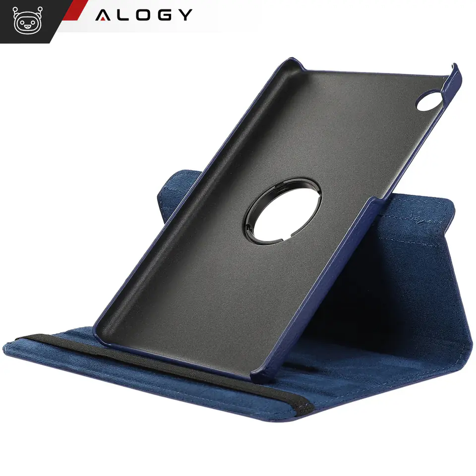 Etui do Samsung Galaxy Tab A9+ Plus 2023 11" (X210/X215/X216) obrotowe pokrowiec obudowa z klapką na tablet Case Alogy Granatowe