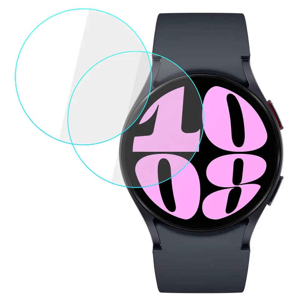 2x Szkło Hartowane do Samsung Galaxy Watch 6 40mm ochronne na smartwatch Alogy Screen Protector Watch+