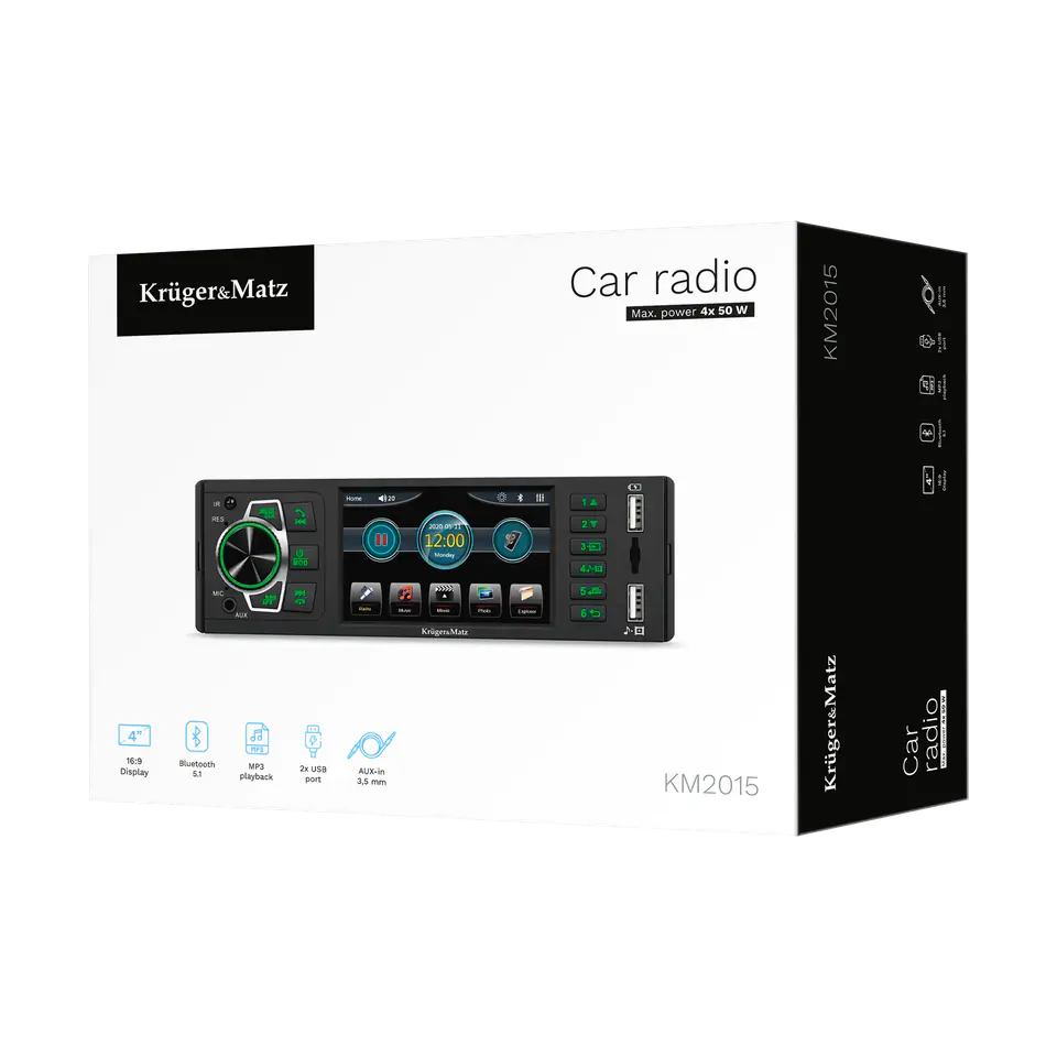 Radio samochodowe Kruger&Matz KM2015 Bluetooth